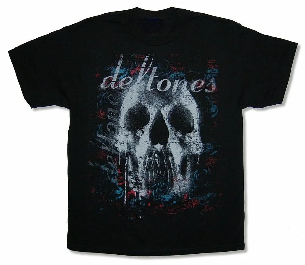 Horror Deftones Skull T-Shirt – Gothic Black Tee, Harajuku Streetwear, Japanese Vintage Casual Summer Tee for Men & Women - Premium t-shirt from Lizard Vigilante - Just $22.99! Shop now at Lizard Vigilante