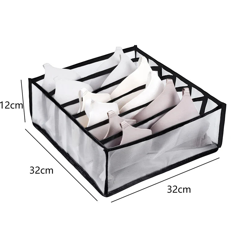 Fabric Underwear Bra Storage Box Underwear Sorting Box Panty Socks Compartment Storage Box Drawer Organizer Home Storage