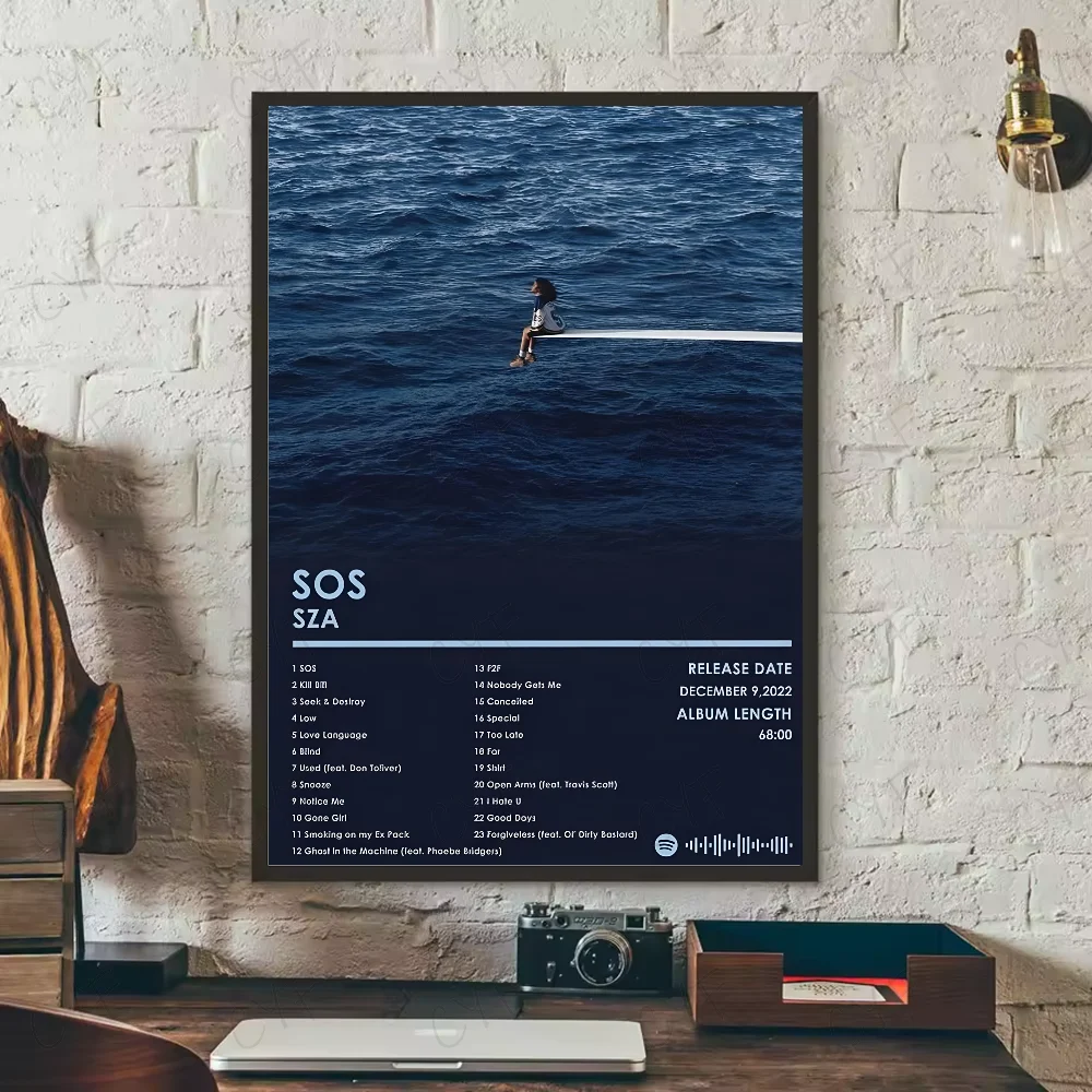 SZA "SOS WAVES" Waterproof HD Album Poster – Sticky Aesthetic Wall Art for Bedroom, Bar, Studio, or Mood-Set Living Spaces - Premium poster from dsers - Just $8.99! Shop now at Lizard Vigilante