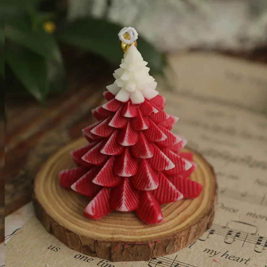 Handmade Christmas Tree Candles for Christmas Party Home Decoration and Holiday Gift Ornaments Fragrance Souvenirs