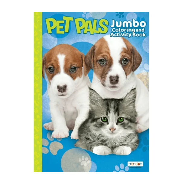 Bendon Pet Pals Jumbo Coloring Book 64 Page Early Learning ISBN 09781690256526