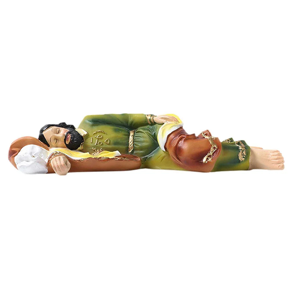 Saint Joseph Sleeping Statue Resin Figurine Catholic Christian Yard Desktop Ornaments Home Decor Gift Garden Sculptures