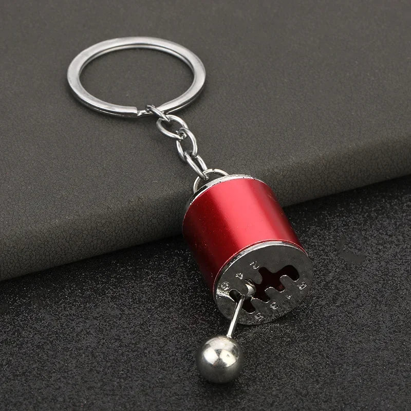 Personalized Keychain Creative Metal Mini Car Parts Manual Transmission Auto Keyring Accessories Key Ring Chain Men Lover Gift