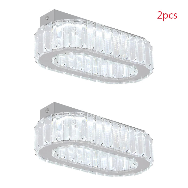 Indoor K9 Crystal Oval Ring Lamp Luxury Interior Decoration Led Chandelier Dining Room Lustre Hanging Lighting For Living Room - Premium lamp from Lizard Vigilante - Just $368.99! Shop now at Lizard Vigilante