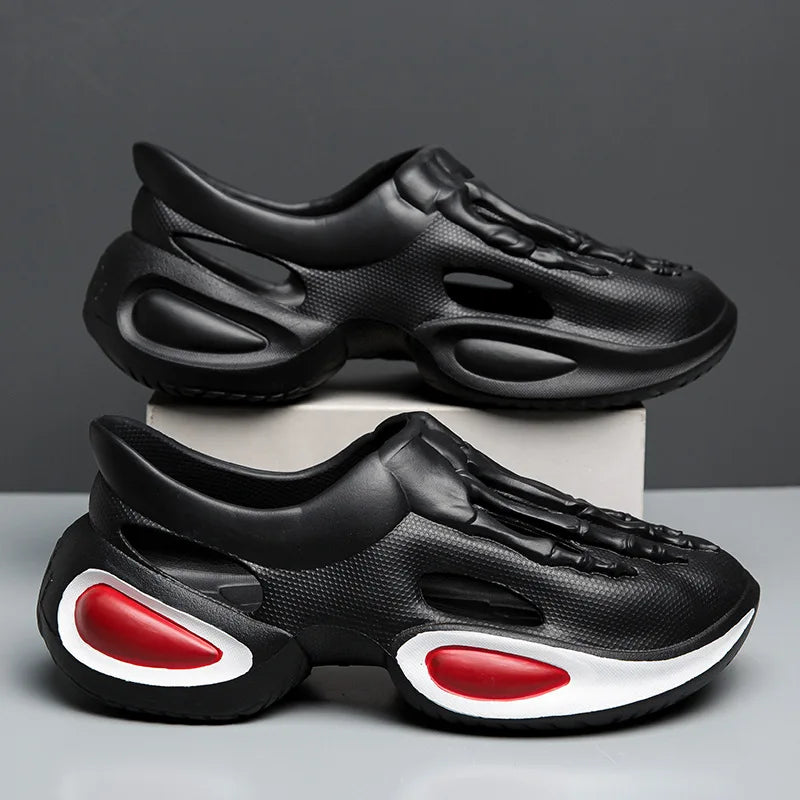 BoneTread X95 – Skull Claw Slip-On Sandals for Men’s Summer Riot & Beach Mayhem - Premium sandals from dsers - Just $37.99! Shop now at Lizard Vigilante