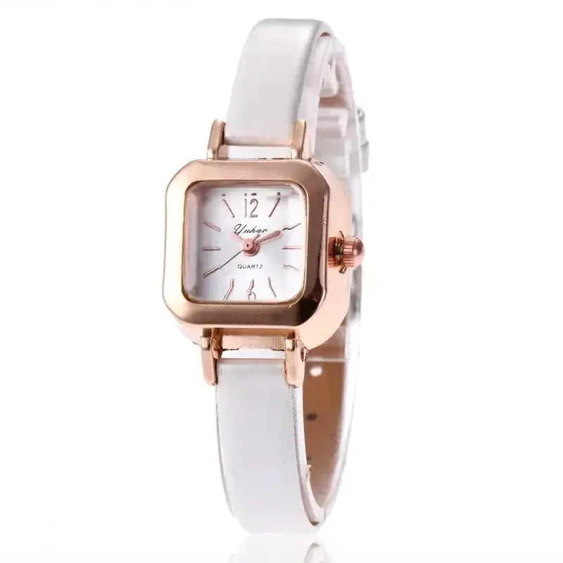 Women Watch Small Square Dial Thin Leather Strap Ladies Wristwatch Elegant Female Watches Casual Relogios Feminino Reloj