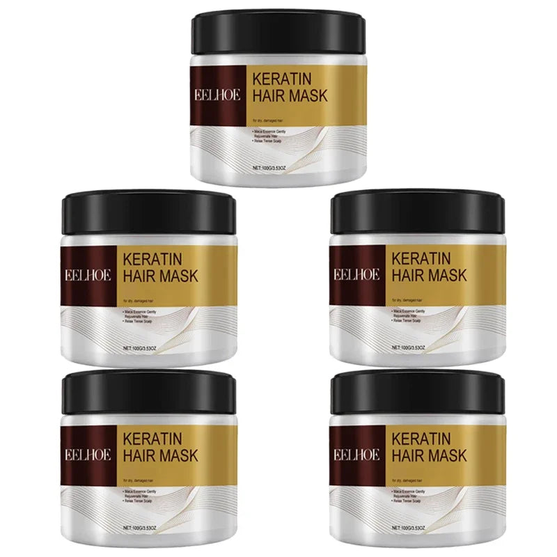 Collagen Hair Mask Keratin Hair Treatment Deep Repair Argan Oil Collagen Essence Keratin Conditioner For Dry Damaged Hair 100G