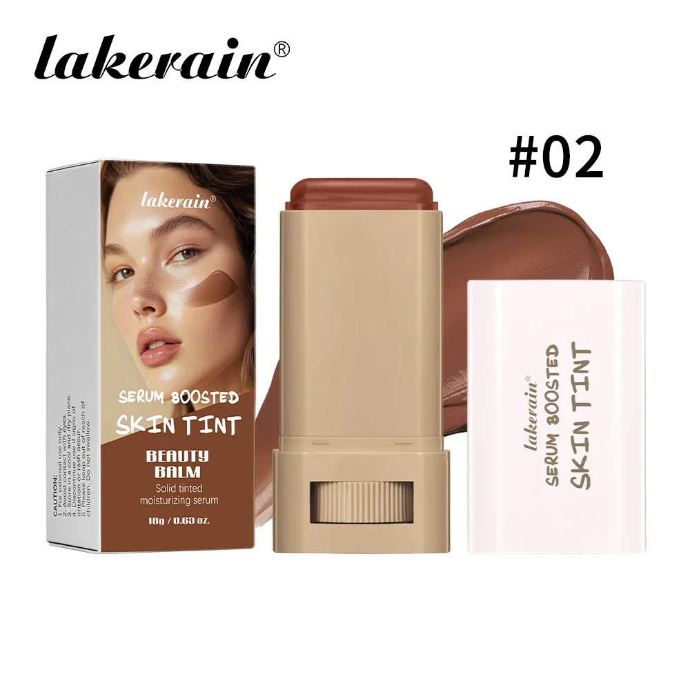 Eraser Foundation Stick Stick Serum Boosted Skin Tint Foundation Stick Smooth Plumper Hight Coverage Travel Flawless Foundation