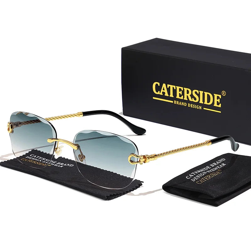 Rimcutter Royale: Caterside Retro Gradient Sunglasses – Blade Lens Street Icon Shades - Premium shades from dsers - Just $15.99! Shop now at Lizard Vigilante