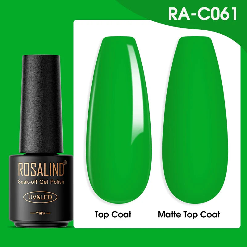 ROSALIND Gel Nail Polish Lamp All For Nails Art Manicure With Matt Base Top Coat Semi Permanant Gellak Nail Gel Polish Varnishes