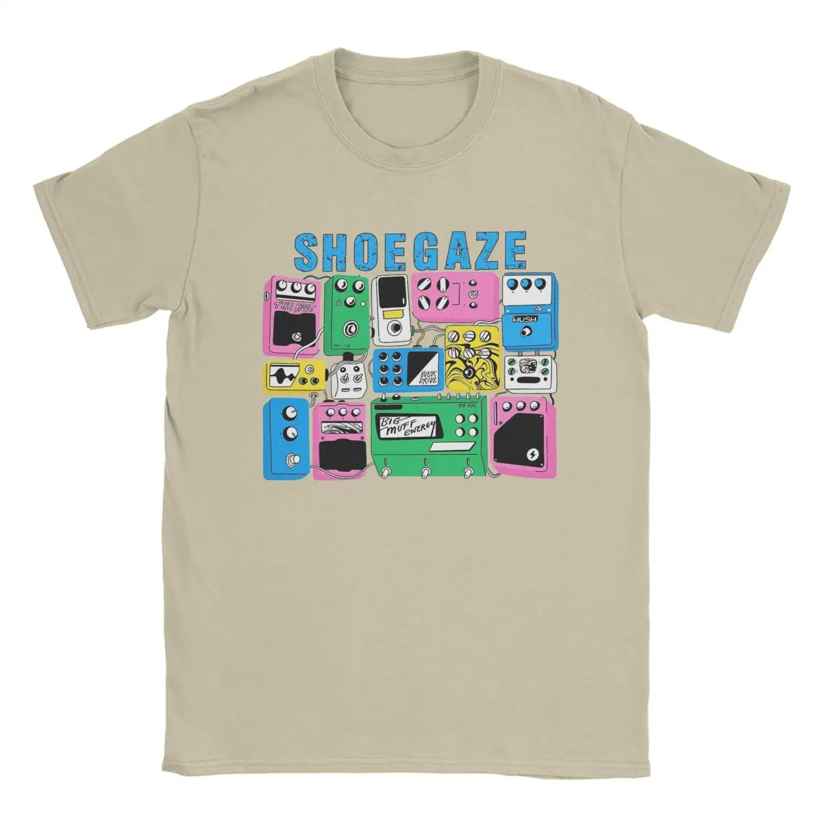 Fuzzed Out & Feedback Soaked – Shoegaze Guitar Pedal Worship T-Shirt | Vintage Cotton Distortion Freak Tee for Sonic Architects - Premium tee from dser - Just $35.99! Shop now at Lizard Vigilante