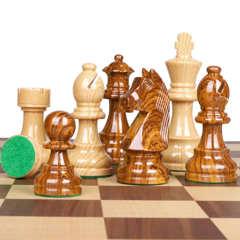 Heavy Hitter Classic Chess Set – Foldable Nonmagnetic Game Board with Weighted Luxury Resin Pieces (King 7.5cm) - Premium chess set from dsers - Just $116.99! Shop now at Lizard Vigilante