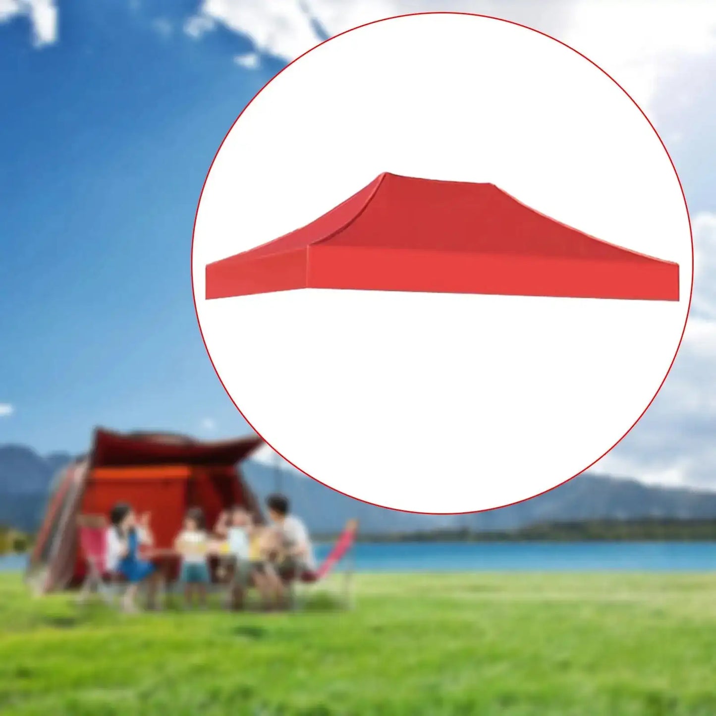 Canopy Top Cover Sunshade Tent Cover Replacement Rainproof 3x2M Gazebo Roof Canopy Tent Top for Canopy Camping Beach Patio