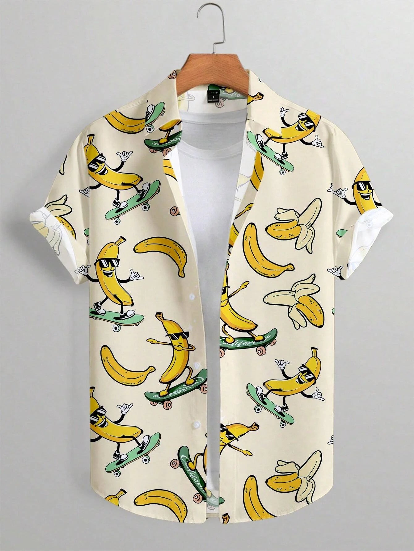 🍌“BANANA HOMICIDE: Vice City Shirt” — Men’s 3D Banana Animation Lapel Streetwear Button-Up - Premium shirt from dsers - Just $22.99! Shop now at Lizard Vigilante