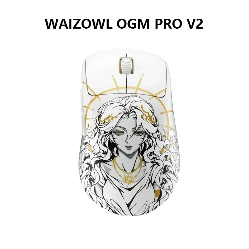 Waizowl OGM Pro V2 Hades Gaming Mouse Customize Wireless Three-Mode Paw3950 30000dpi Lightweight Gaming Mouse E-sports Ergonomic