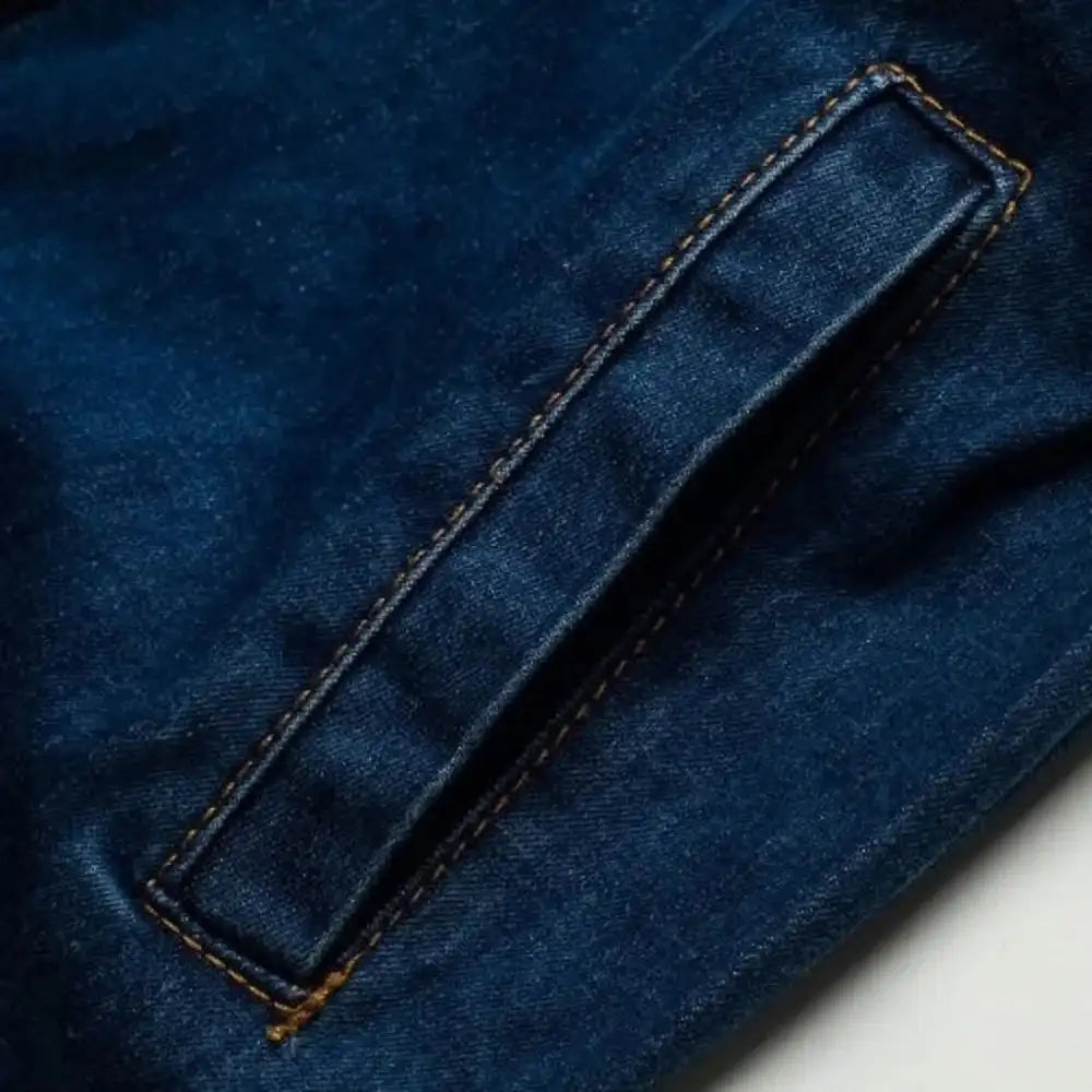 Vintage Button Up Jeans Dress Women Blue Lapel Denim Vestidos Winter Office Slim Long Sleeve Mid-Cuff Denim with Belt Long Dress