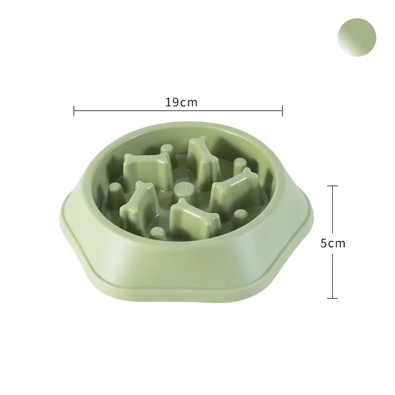 Pet Product Bone Plastic Pet Food Bowl Doggy Puppy Bowl Slow Feeder Dog Bowl