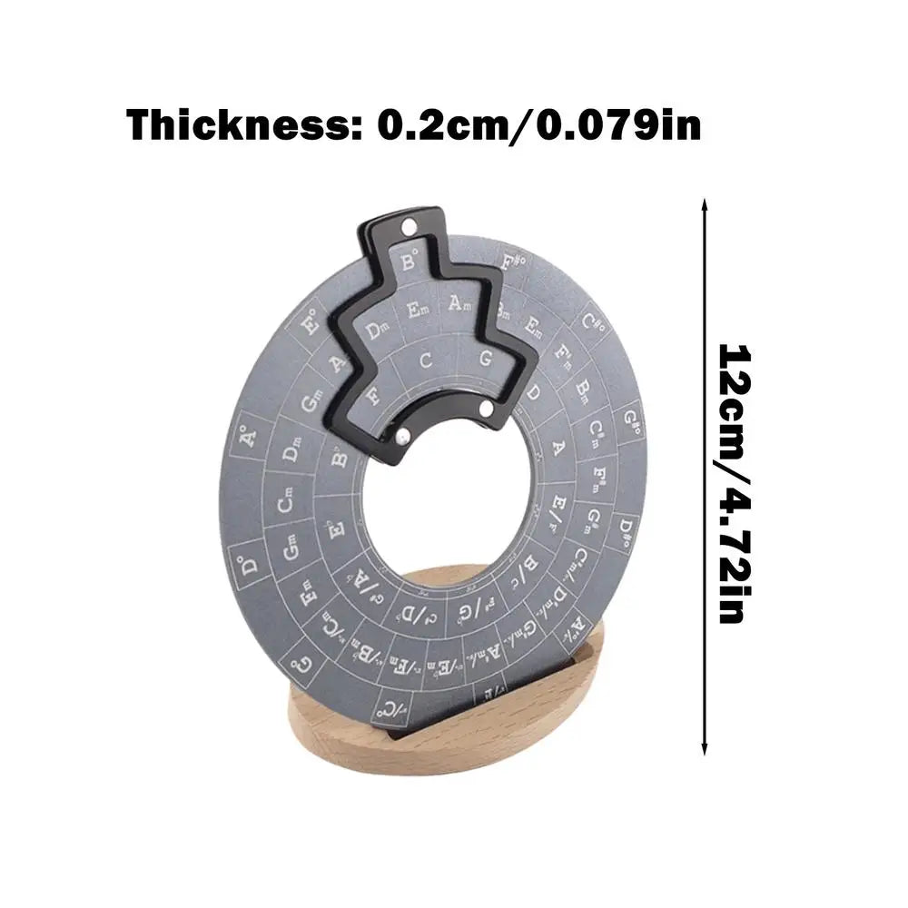 Lizard Vigilante “Fretmaster Circle” – Guitar Music Theory Disc & Chord Wheel for Musicians | Precision Circle of Fifths Tool in Aluminum Alloy with Stand & Bag (Black, Gray, Purple) - Premium chord wheel from dsers - Just $28.99! Shop now at Lizard Vigilante