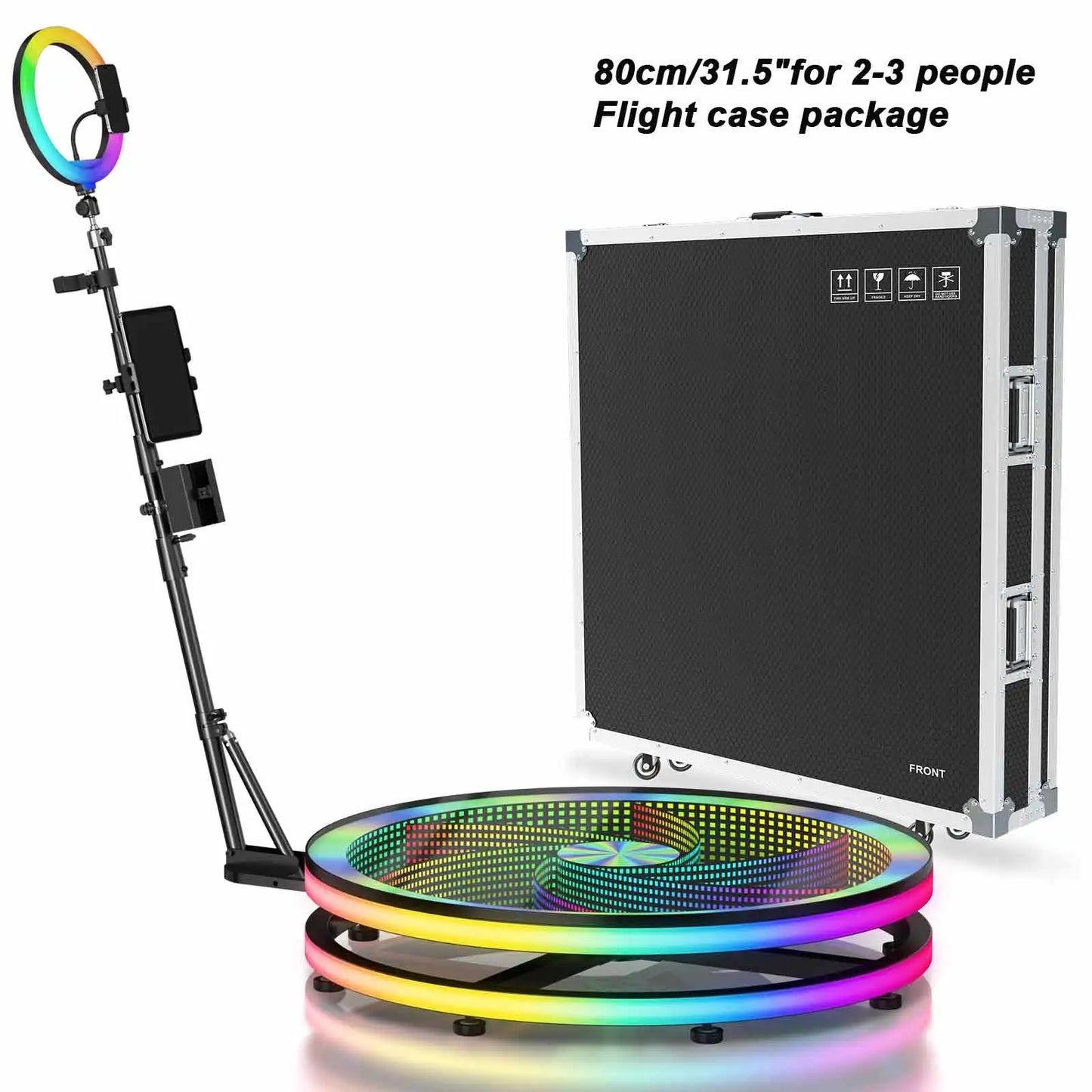 Lizard Vigilante: 360° Chaos Cam Rig – RGB Jet-Spin Ring Light Booth (Party Destruction Machine V1) - Premium photobooth from dsers - Just $2438.99! Shop now at Lizard Vigilante