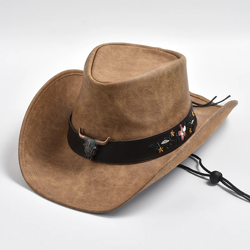 The Outlaw’s Crown – 100% Leather Western Cowboy Hat for Rebels & Renegades - Premium hat from dsers - Just $67.99! Shop now at Lizard Vigilante