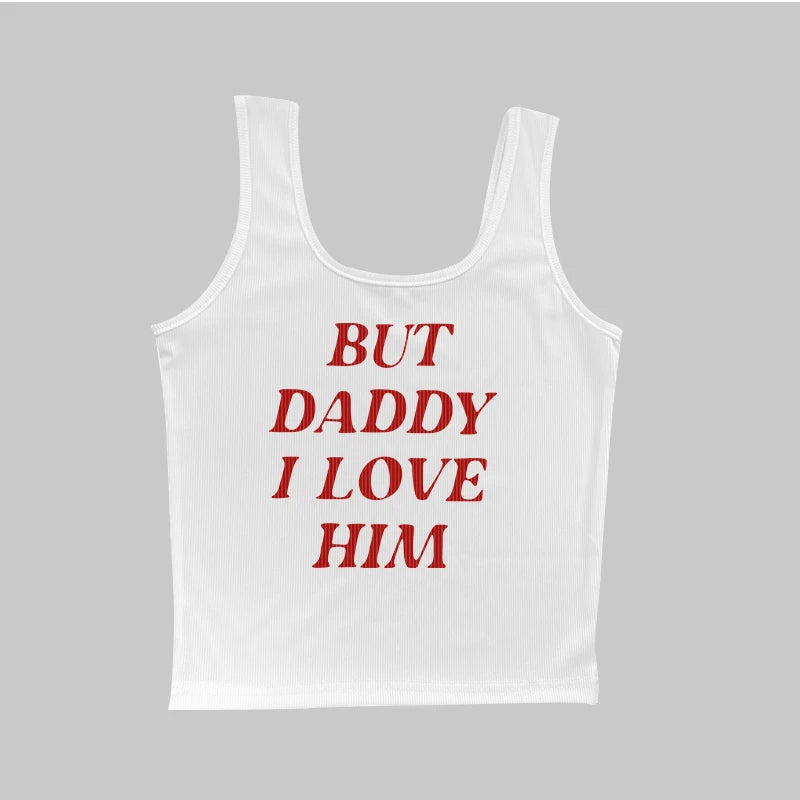 Rebel Romance: ‘But Daddy, I Love Him’ Y2K Fairycore Baby Tee – Sweet, Spicy & Slightly Defiant - Premium tee from Lizard Vigilante - Just $35.99! Shop now at Lizard Vigilante