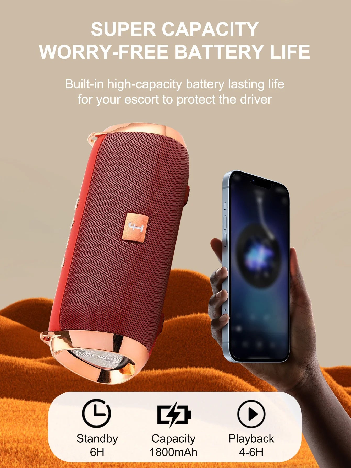 Wireless Bluetooth Speaker Outdoor Portable Bluetooth Speaker Plug-in Voice Prompt Subwoofer Small Speaker Holiday Gift