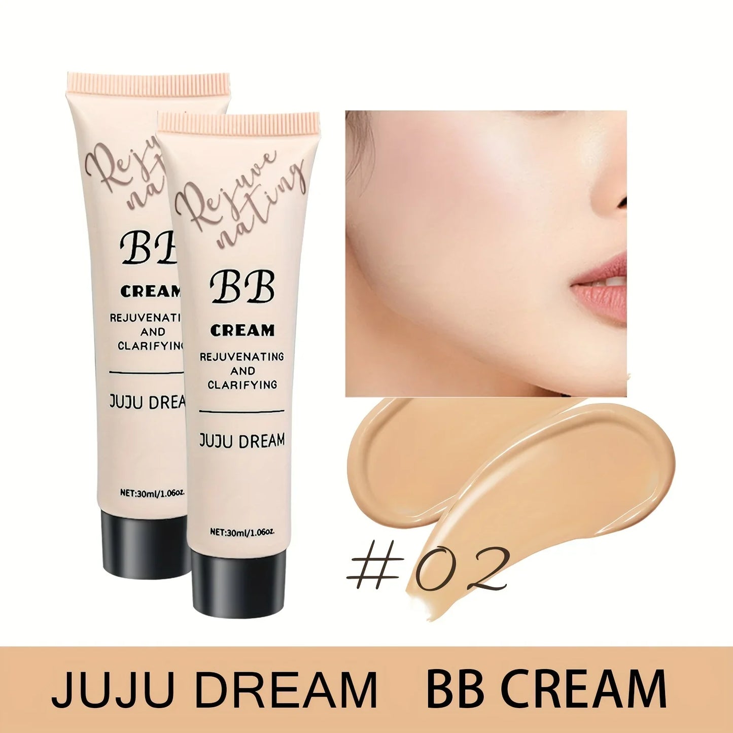 Natural Concealer BB cream, moisturizing & nourishing foundation, waterproof & long-lasting full coverage, suitable for all skin