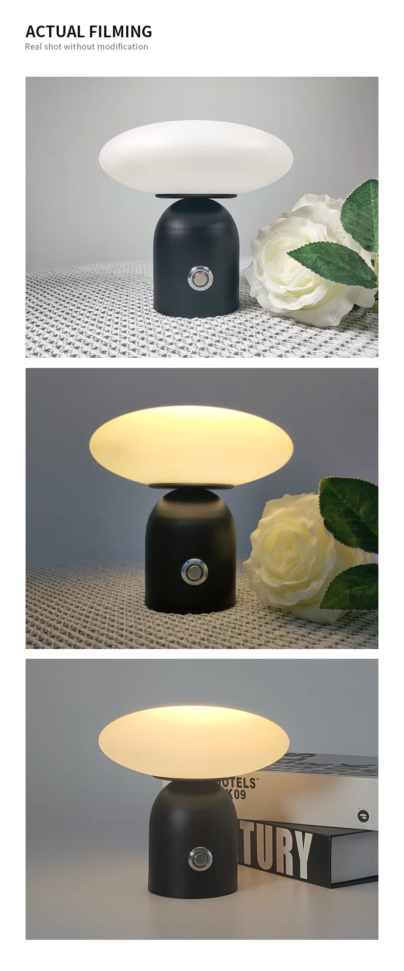 Modern Nordic Luxury Rechargeable Cordless LED Desk Lamp