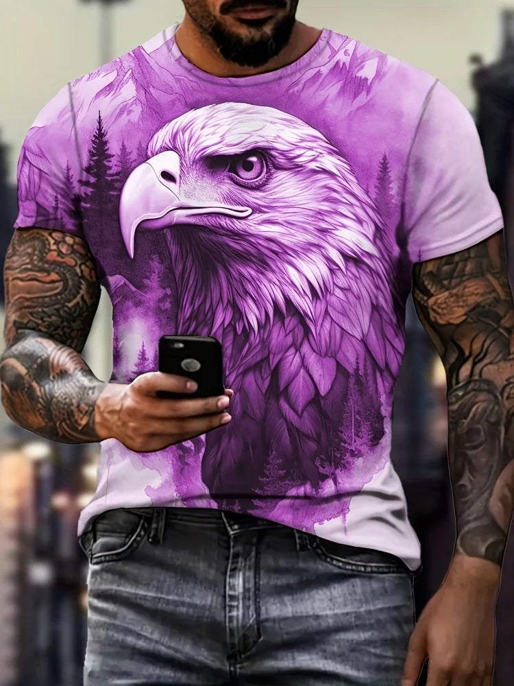 FREEDOM TALON // 3D Screaming Eagle Tee – Summer Casual Patriot Grind Edition - Premium tee from dsers - Just $14.99! Shop now at Lizard Vigilante