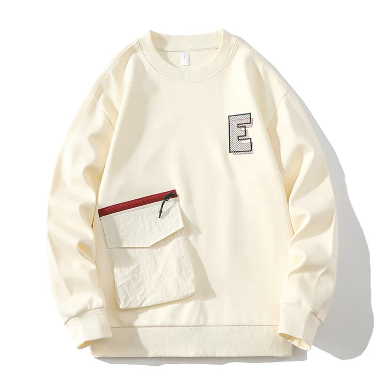 Autumn Spring 2024 Hoodies Sweatshirt For Men's Grey Blue Hip Hop Punk Pullover Streetwear Casual Fashion Clothes OverSize 5XL