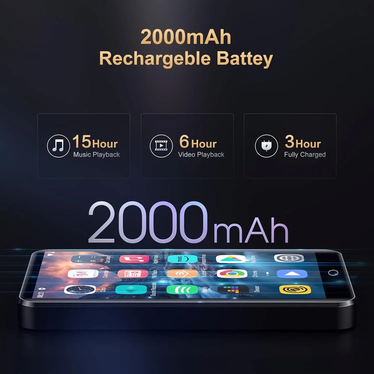 Oilsky Sonic Vault 80GB MP3 Player — Android 9.0 Streaming Beast with Bluetooth, WiFi & HD 4-Inch Touchscreen