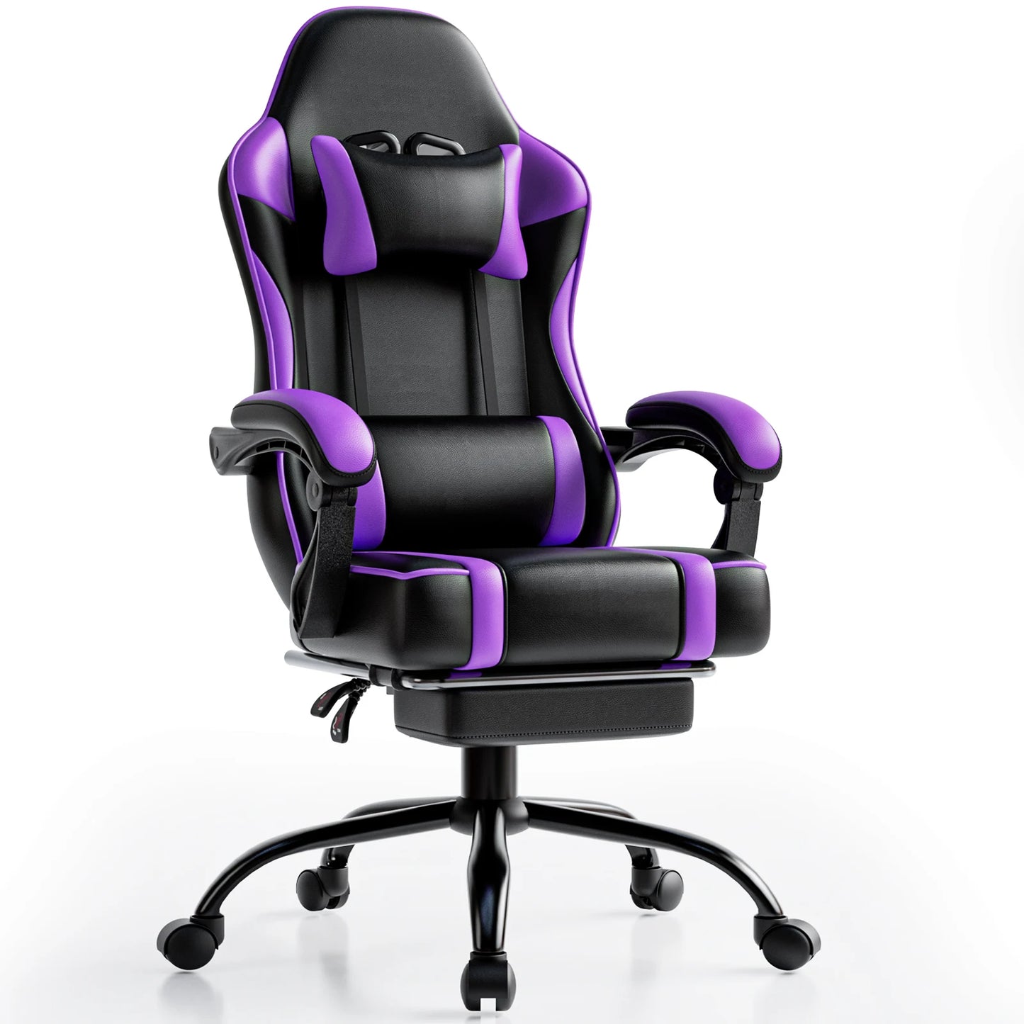 Blood Throne Gamer Chair: Leather Recline Command Station