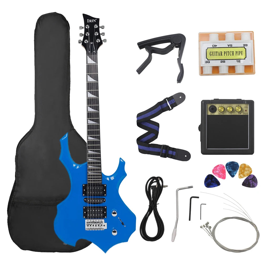 Apocalypse Tone Machine: 24-Fret Maple Electric Guitar With Bag, Speaker & Full Riot-Ready Accessories Kit