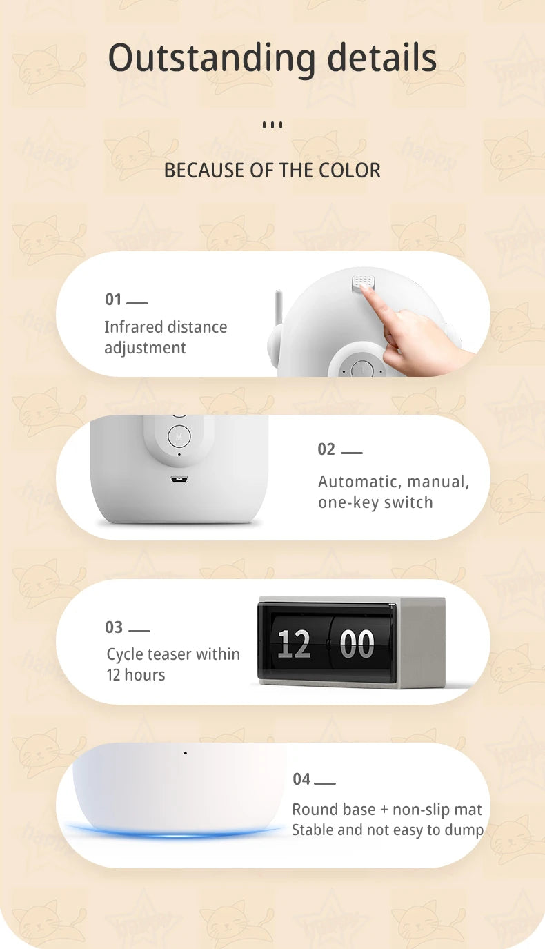 C50 Auto-Laser Chase Pod – Rechargeable Interactive Cat & Dog Toy with Fast/Slow Teasing Modes, Hands-Free Fun - Premium pet toy from dsers - Just $32.22! Shop now at Lizard Vigilante