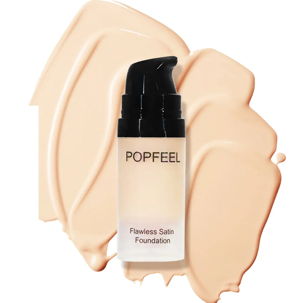 POPFEEL Long-lasting Soft focus Foundation - Clear Finish, Buildable Coverage, and Natural Bare Skin Effect | Flawless Makeup