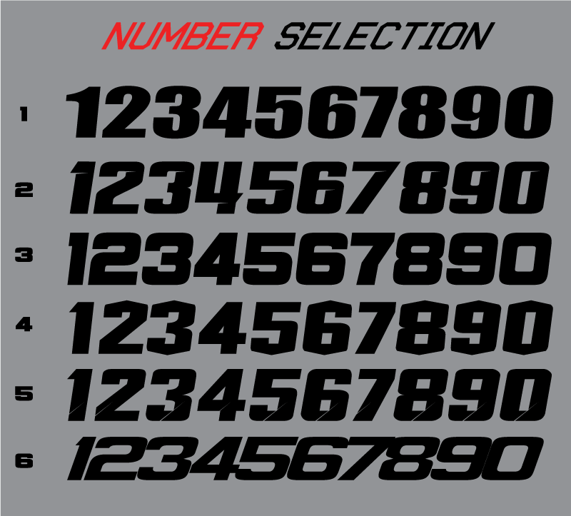 THROWBACK Number Boards for Yamaha's