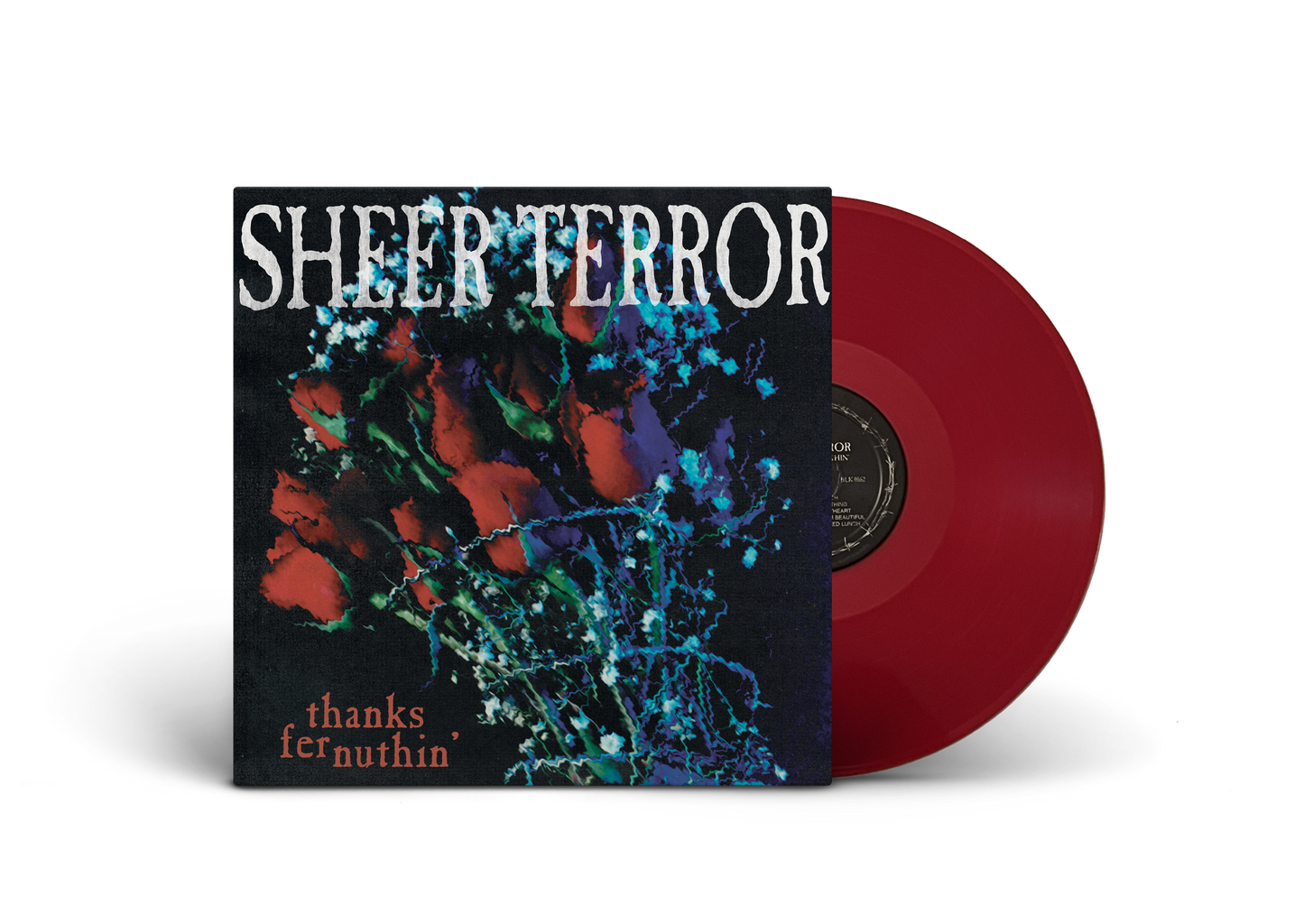 SHEER TERROR ‘THANKS FER NUTHIN’ LP (Limited Edition – Only 200 Made, Blood Red Swirl Vinyl)