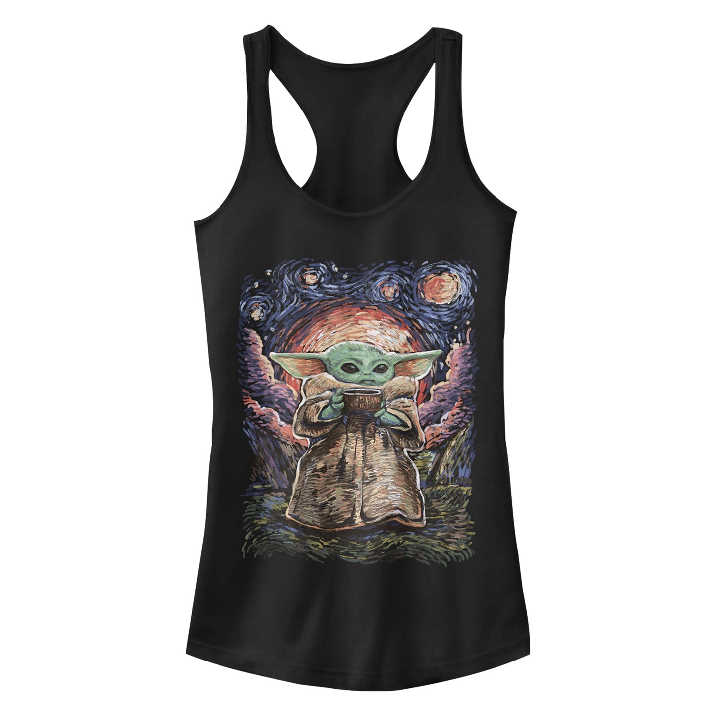 Star Wars Sipping Starries Juniors Tank Top Shirt
