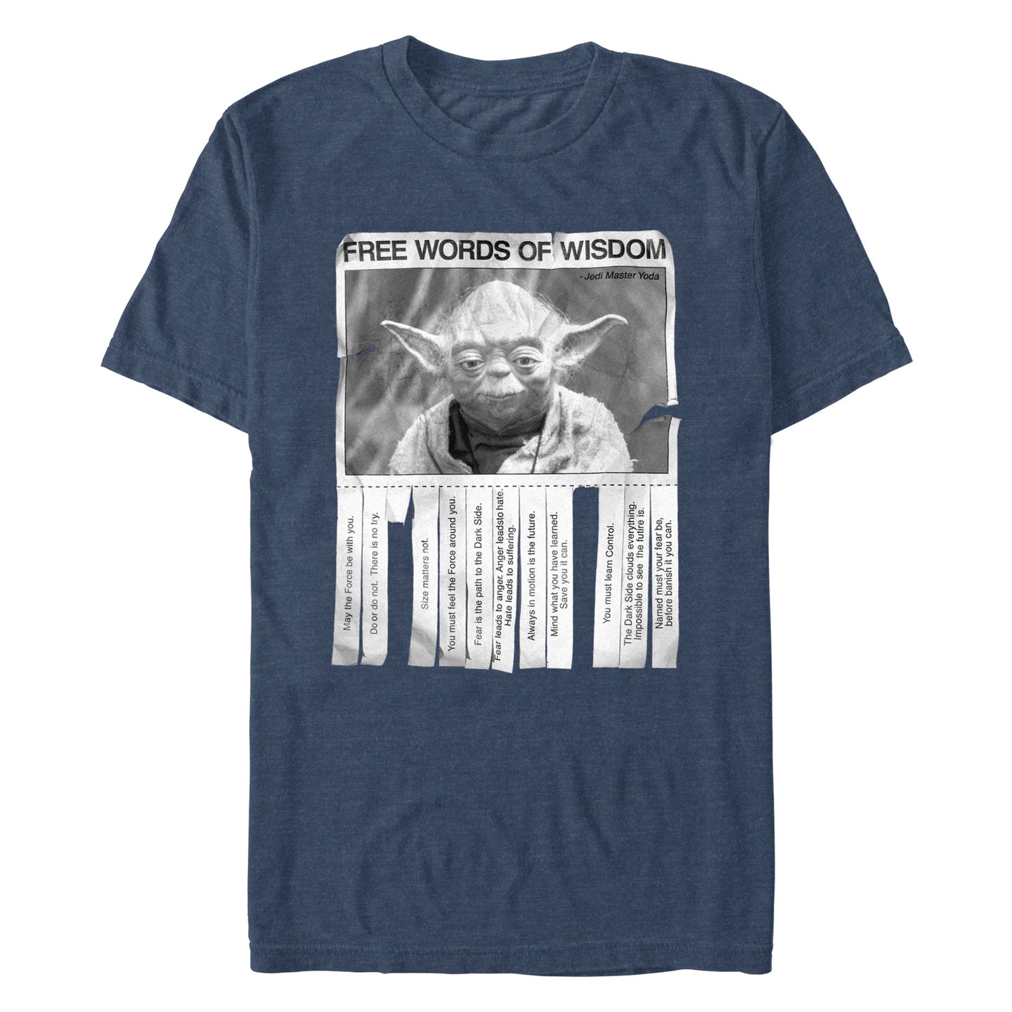 Star Wars WORDS OF WISDOM Mens T Shirt