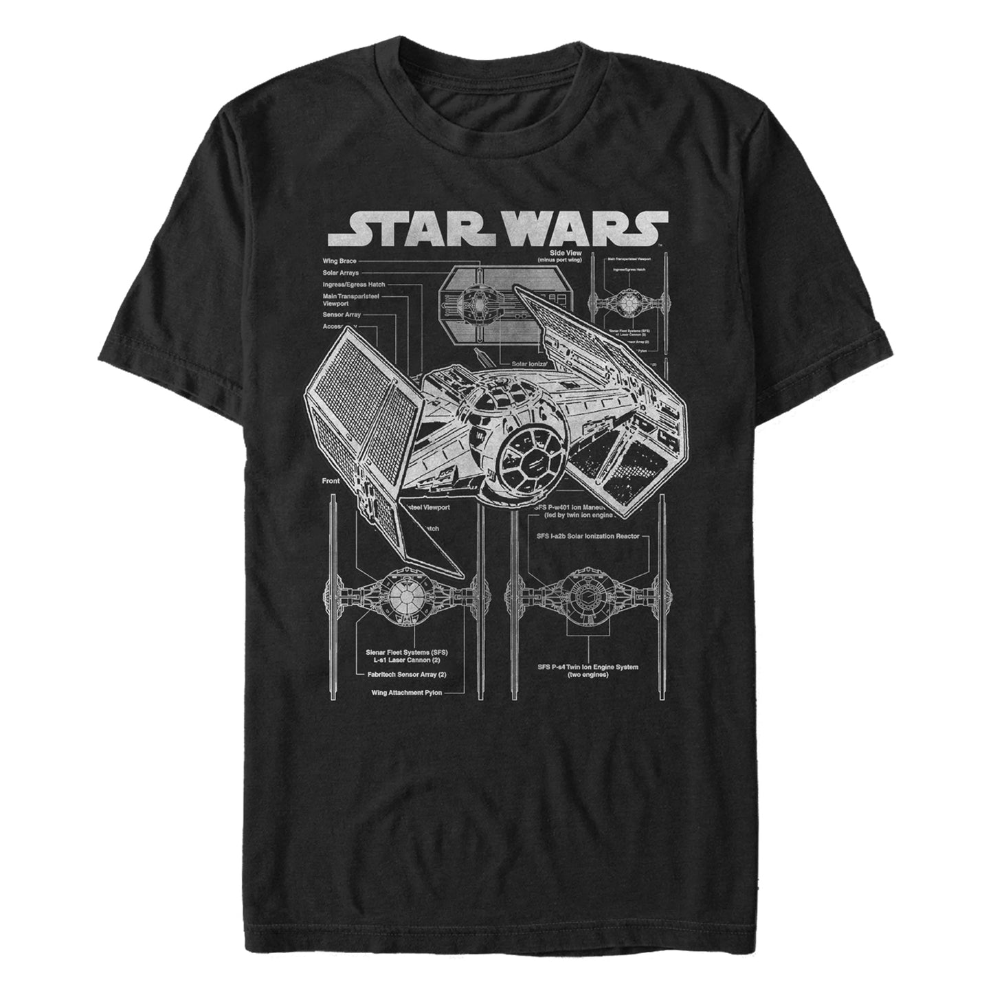 Star Wars Tie Fighter Mens T Shirt
