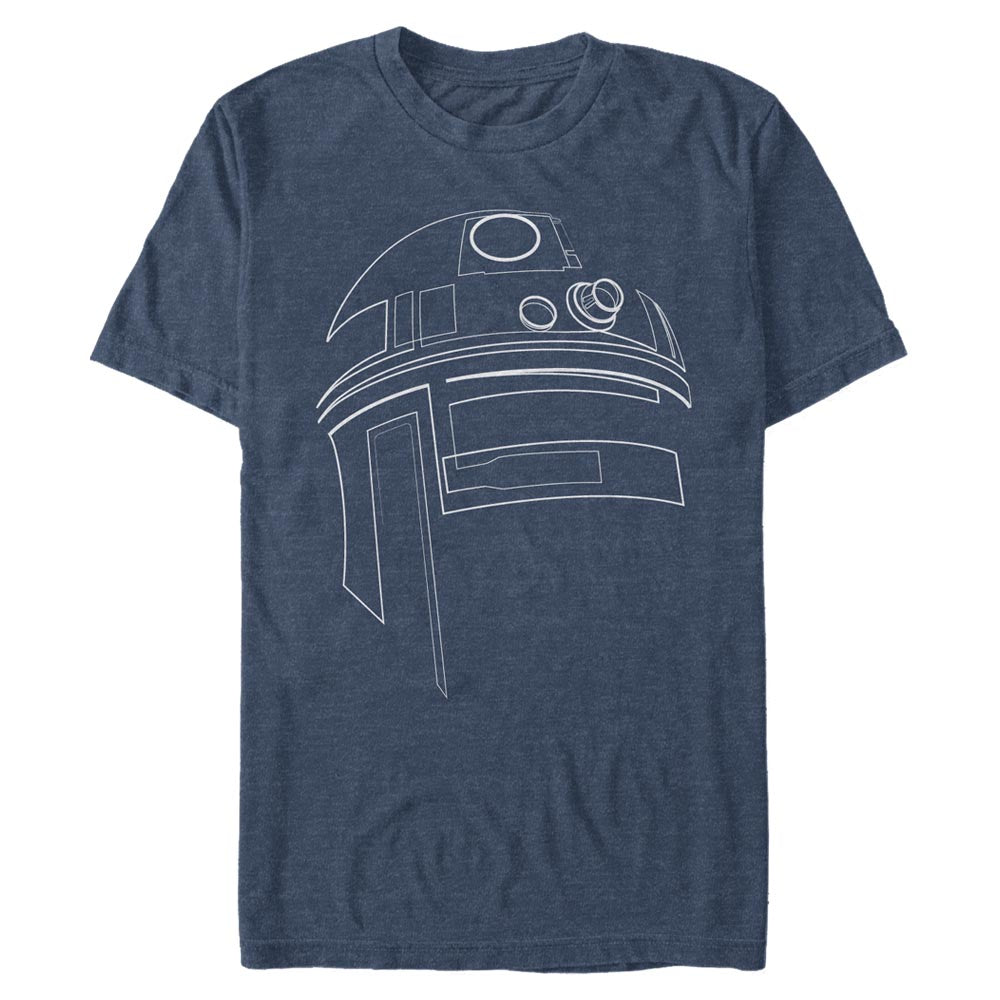Star Wars R2-D2 Outline Mens T Shirt