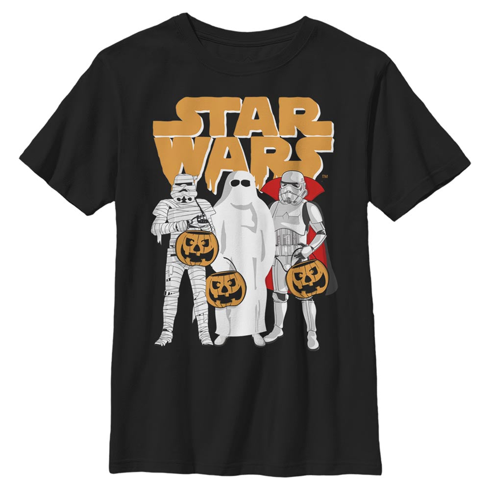 Star Wars Trick or Treat Boys Kids T Shirt