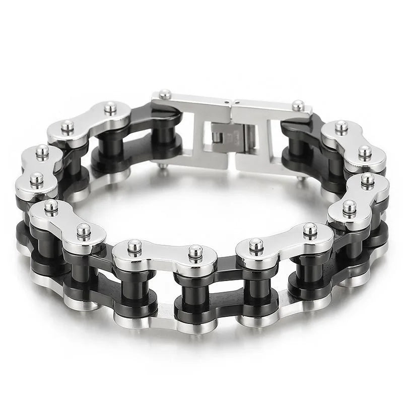Lizard Vigilante “MechRiot” Punk Chain Bracelet – Handmade Futurism for Heavy Metal Rebels & Post-Apocalyptic Stylists - Premium bracelet from dsers - Just $28.99! Shop now at Lizard Vigilante