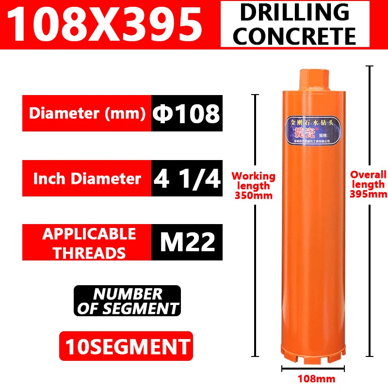 Concrete Killer 395 – Lizard Vigilante Diamond Core Drill Bit for Reinforced Concrete (25–200mm) | Aircon Wall Puncher from Hell - Premium drill from dsers - Just $53.99! Shop now at Lizard Vigilante