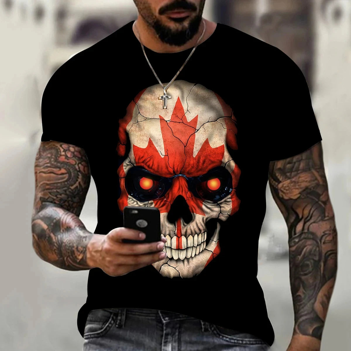Dead Threads Vol. 1 – Skull 3D Oversized T-Shirt for Metalheads & Street Kings - Premium tee from dsers - Just $13.99! Shop now at Lizard Vigilante
