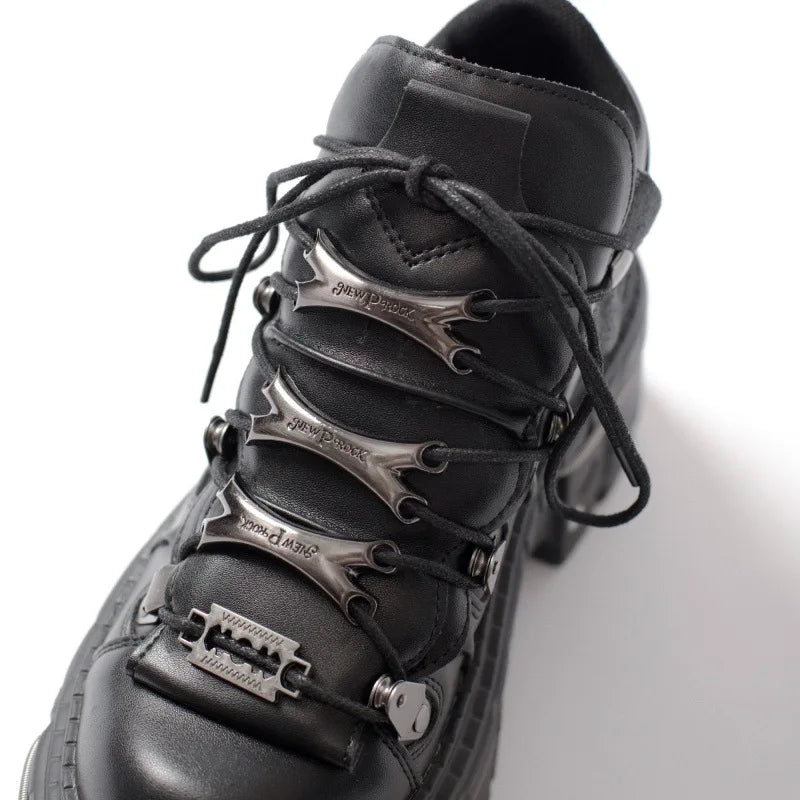 Women’s Platform Heavy Metal Punk Daddy Shoes – Super High Heel Lace-Up Boots for Maximum Height - Premium boots from dsers - Just $177.99! Shop now at Lizard Vigilante