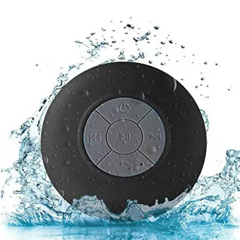 Wireless Bluetooth Speaker Audio Waterproof Easy-Access Control Buttons Music Player for Office Car Home Shower