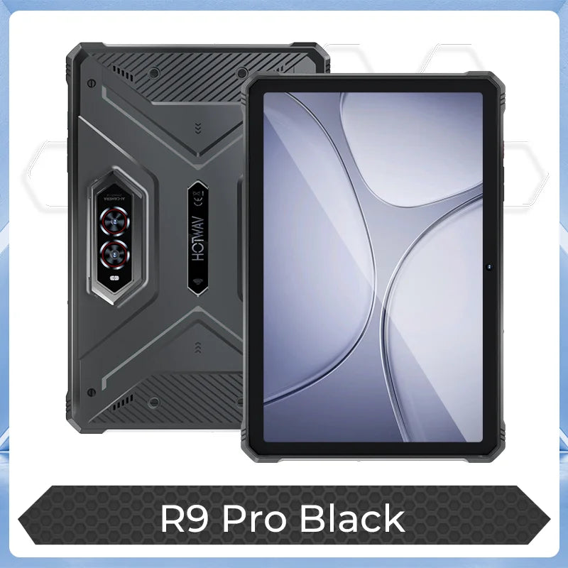 HOTWAV R9 Pro Rugged Tablet 11'' FHD+ 2K Display 20080mAh Massive Battery Pad Android 14 6GB 256GB Camera Global 4G Tablet PC