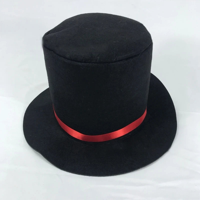 Magician Top Hat Black Top Hat Magician Performed Hat Carnival Nightclub Bowler Top Hat Jazz Stage Hat - Premium from Lizard Vigilante - Just $5.99! Shop now at Lizard Vigilante