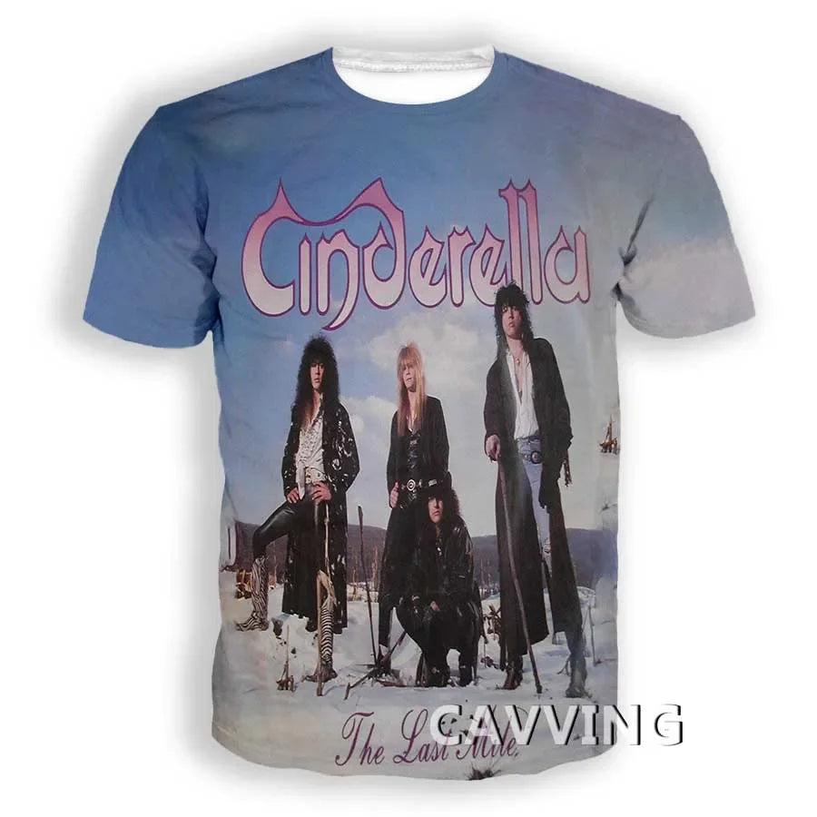 Cinderella Rock 3D Print Tee – Fierce Harajuku Vibes for Rebels & Royalty, Men’s & Women’s Summer Casual Streetwear - Premium tee from dsers - Just $10.99! Shop now at Lizard Vigilante